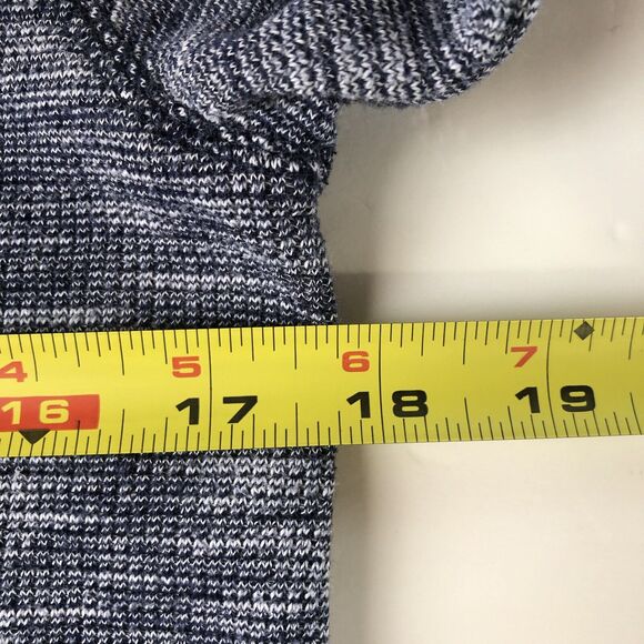 Faded Glory Women’s Waffle Knit Long Sleeve Shirt Heather Blue Size Small - Picture 5 of 13